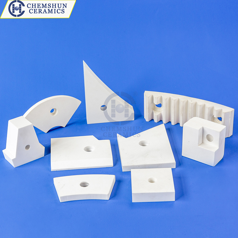 Chemshun alumina ceramic lining tile with hole