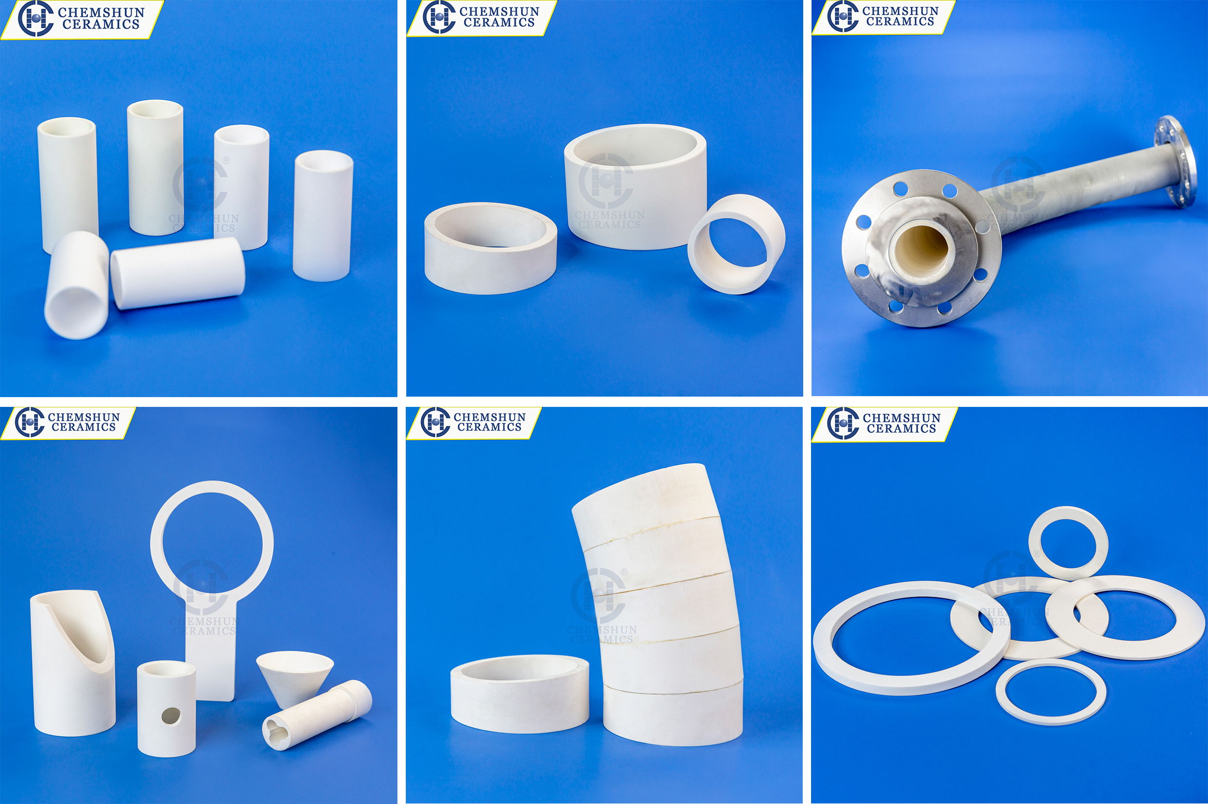 Alumina ceramic pipe tube elbow