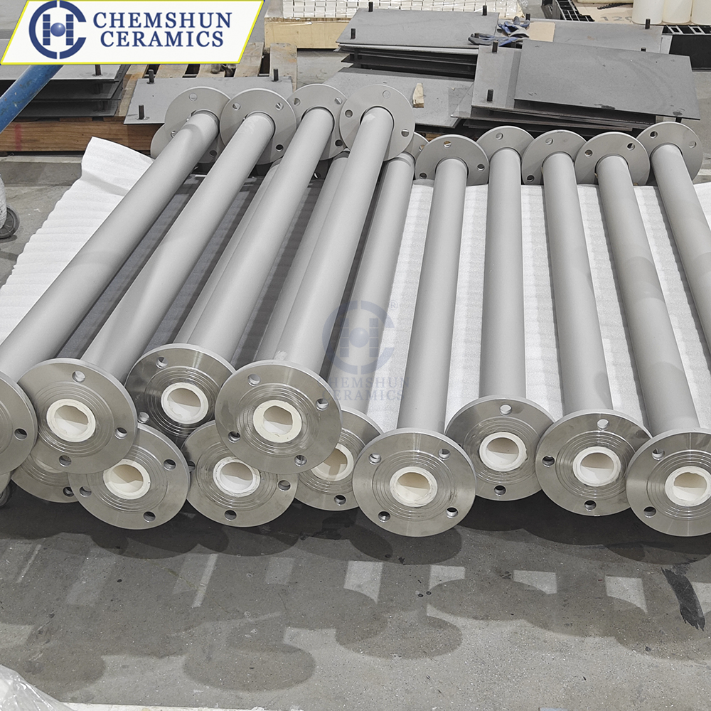 wear resistant ceramic pipe