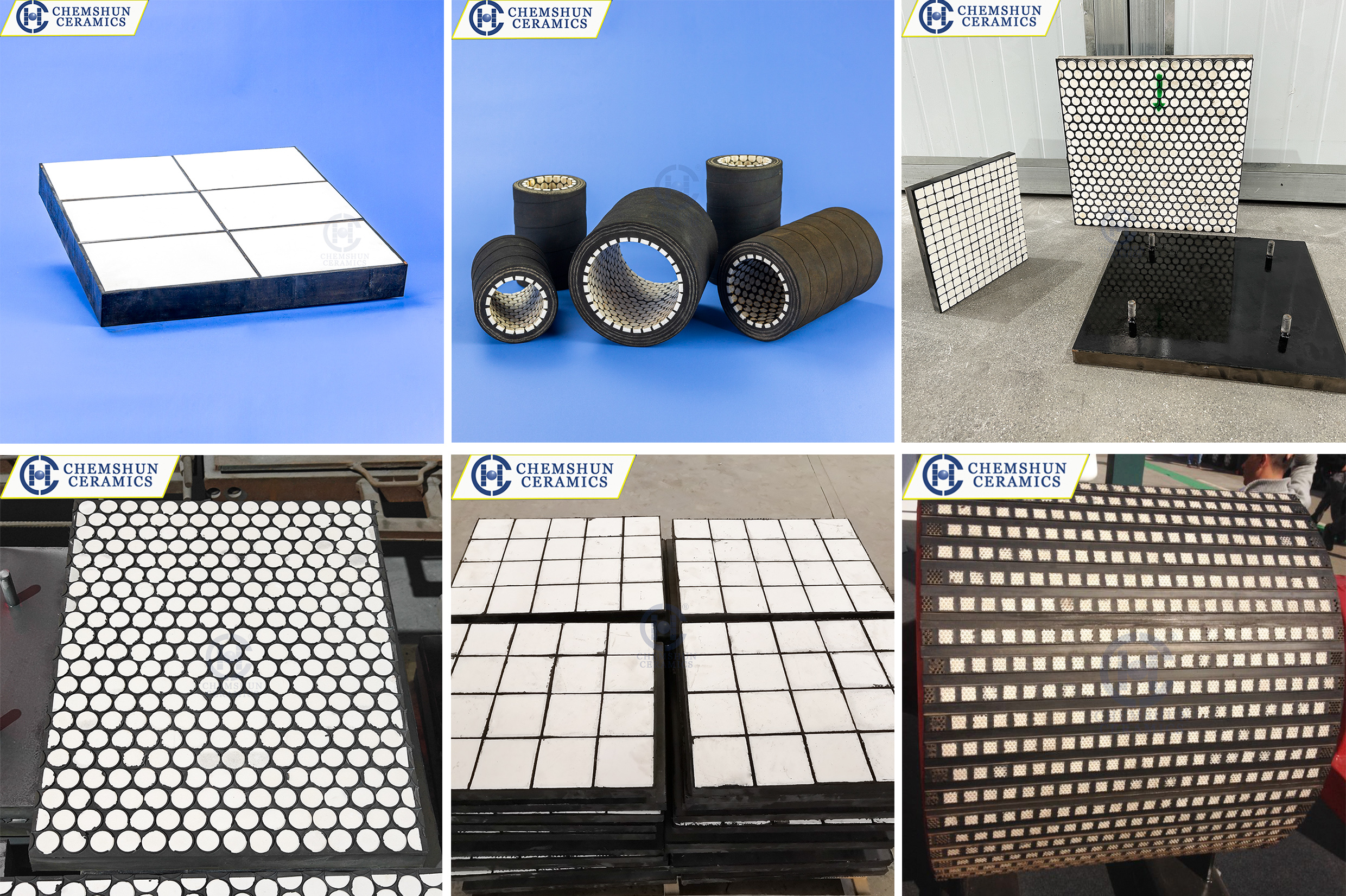 Chemshun wear-resistant Rubber ceramic